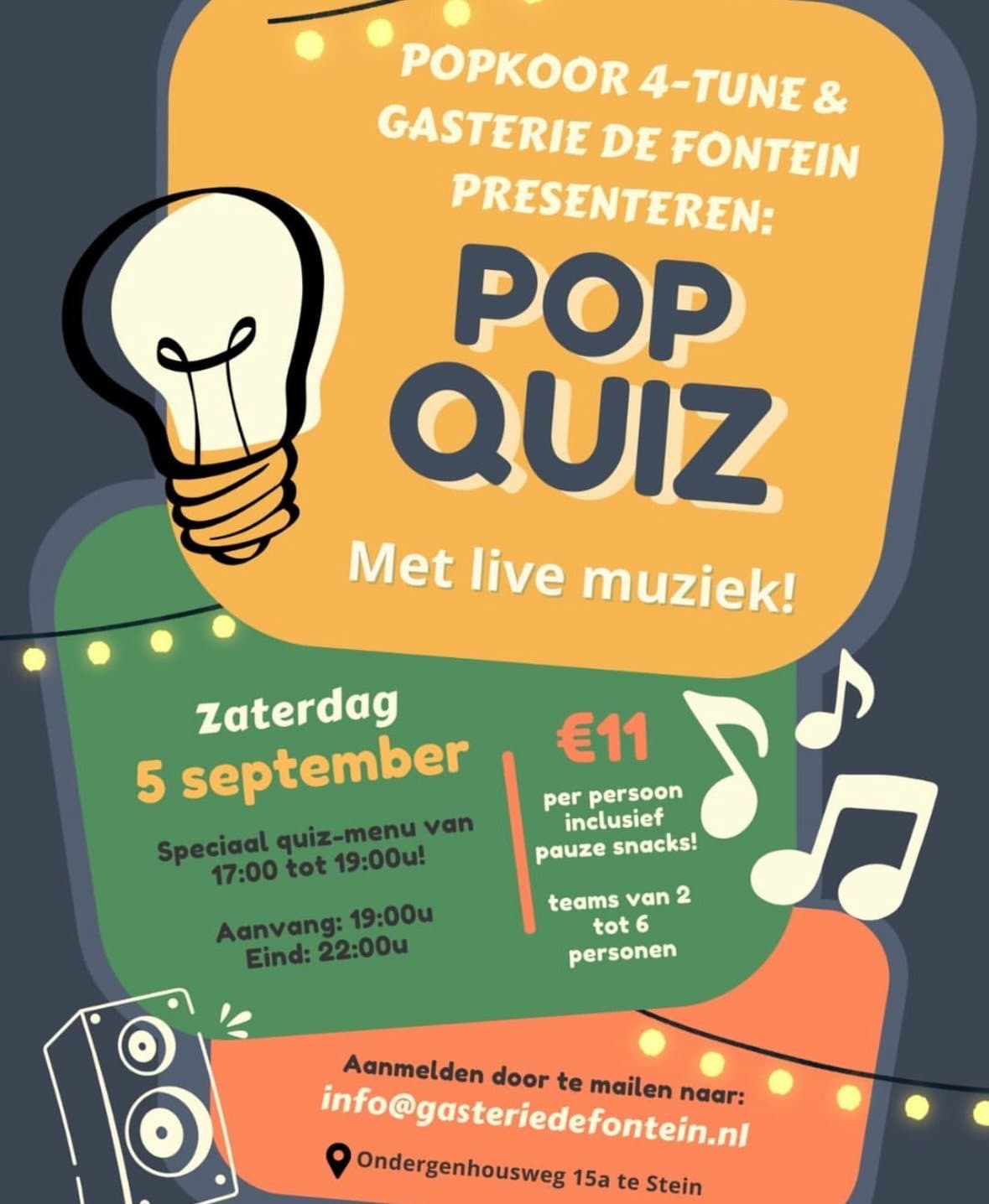 Popquiz 5 september
