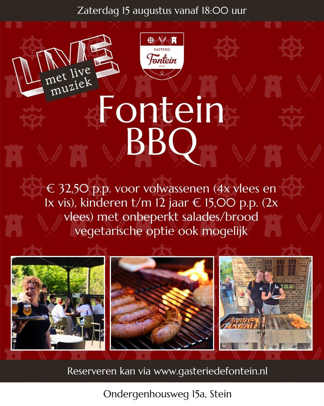 Fontein BBQ op 15 augustus