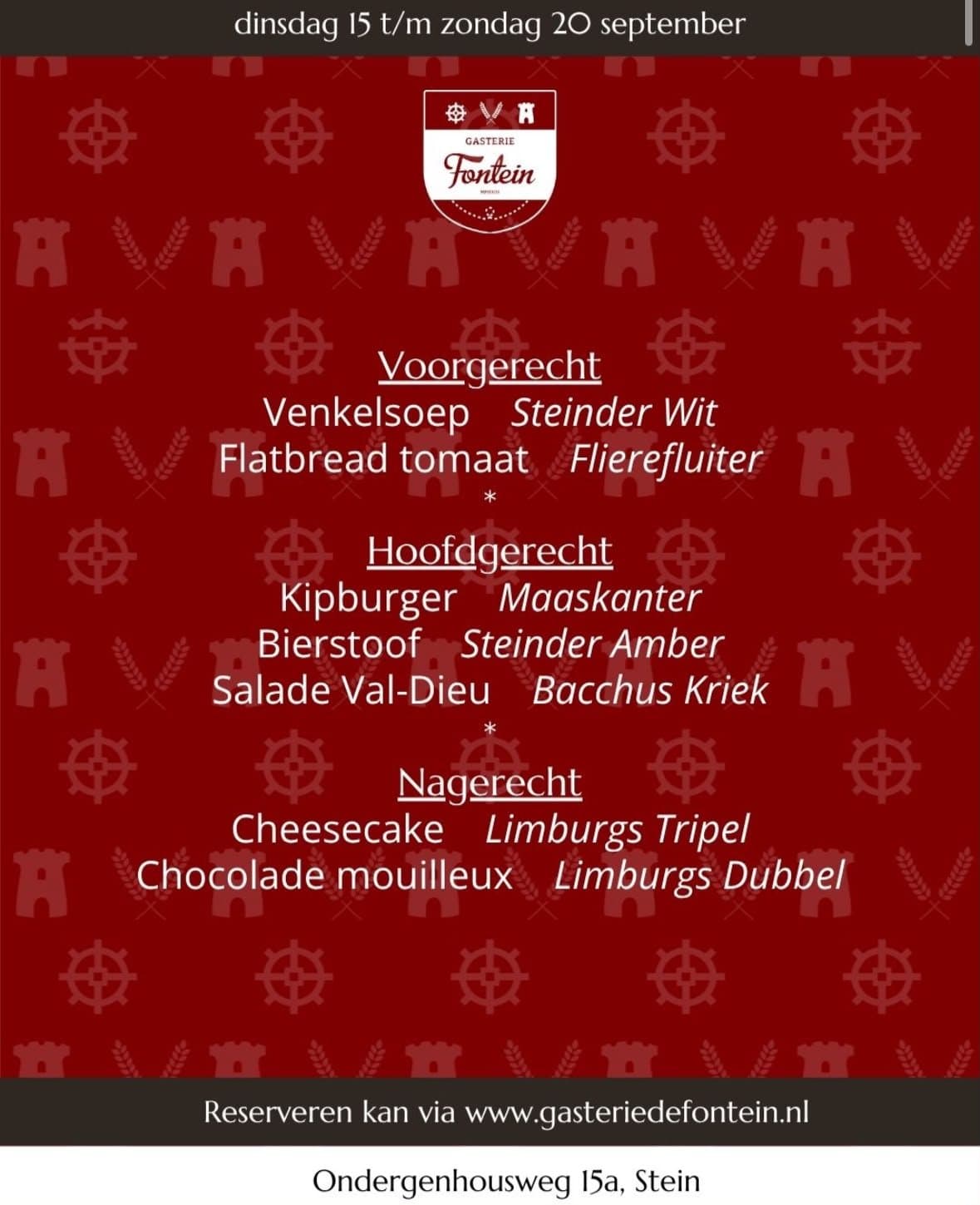 Tap & Taste: 15 t/m 20 september